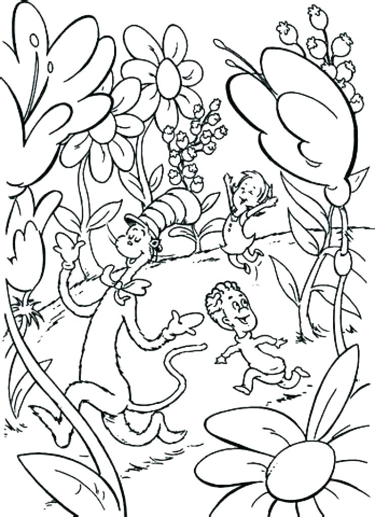 742x1024 Innovation Ideas Cat In The Hat Printable Coloring Pages