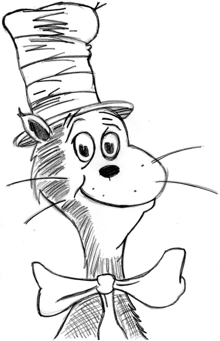718x1113 Reward Cat And The Hat Coloring Page Practical Face Pioneering