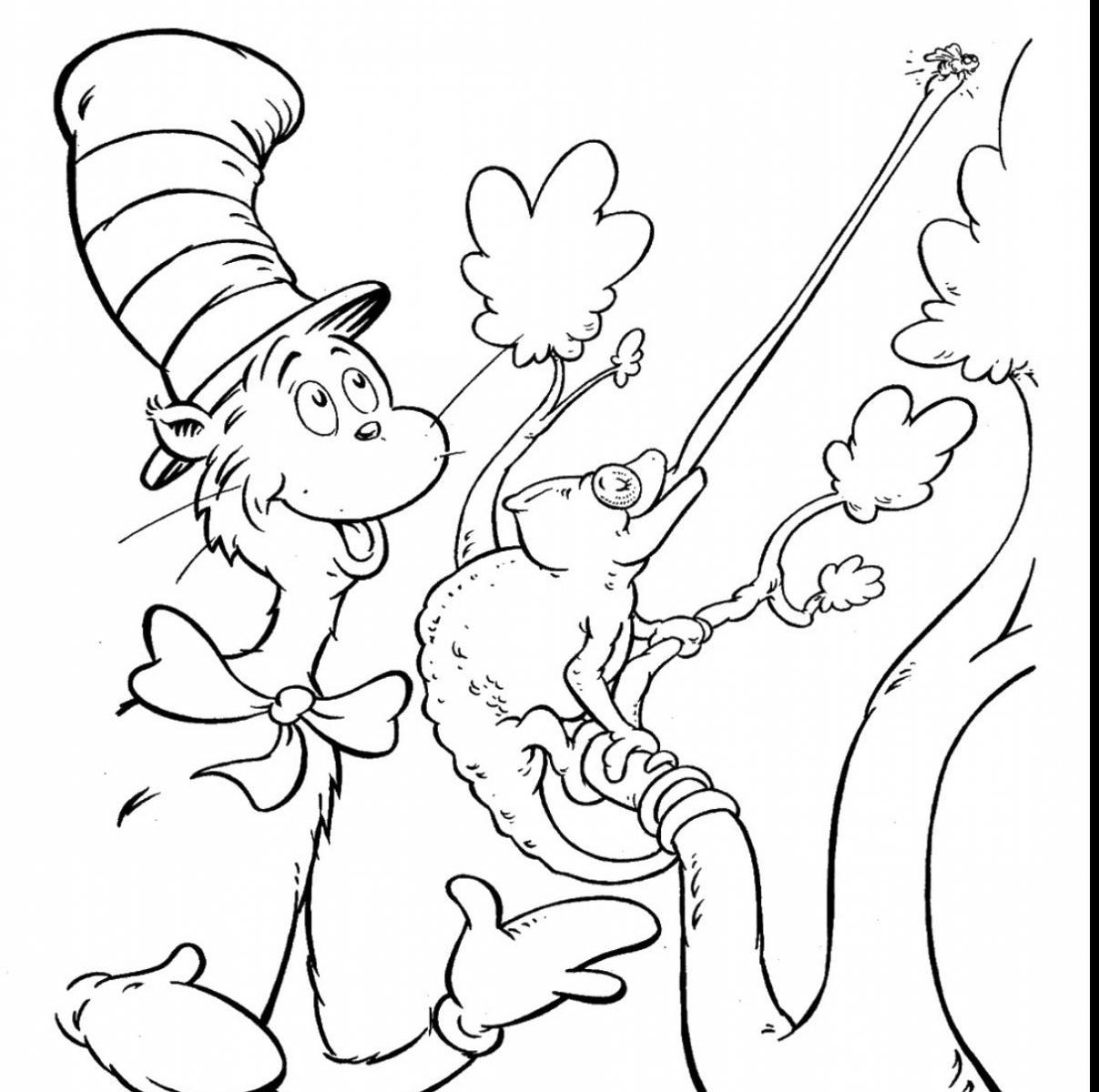 1207x1200 The Cat In Hat Knows Lot About Christmas Dvd Coloring Pages