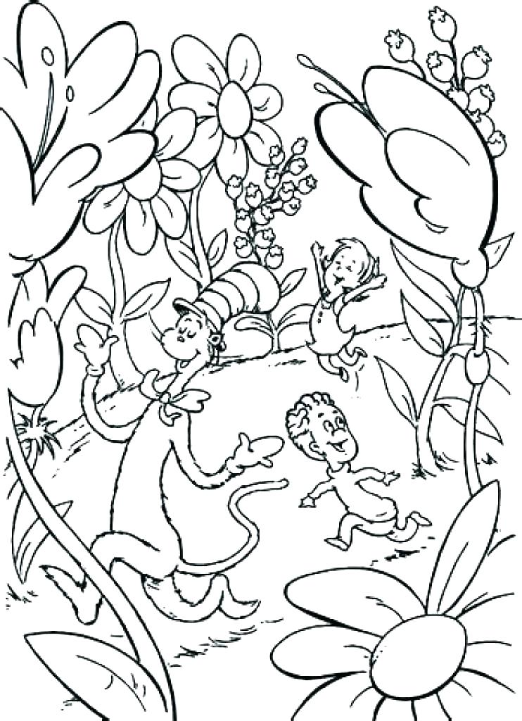 742x1024 The Cat In The Hat Coloring Pages Printable The Hat Color Pages