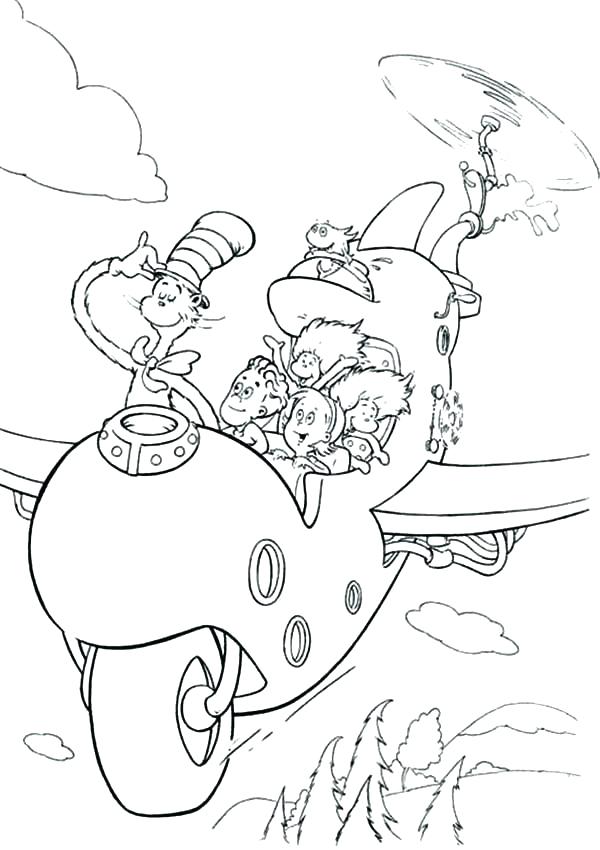 600x850 Cat In The Hat Hat Coloring Page