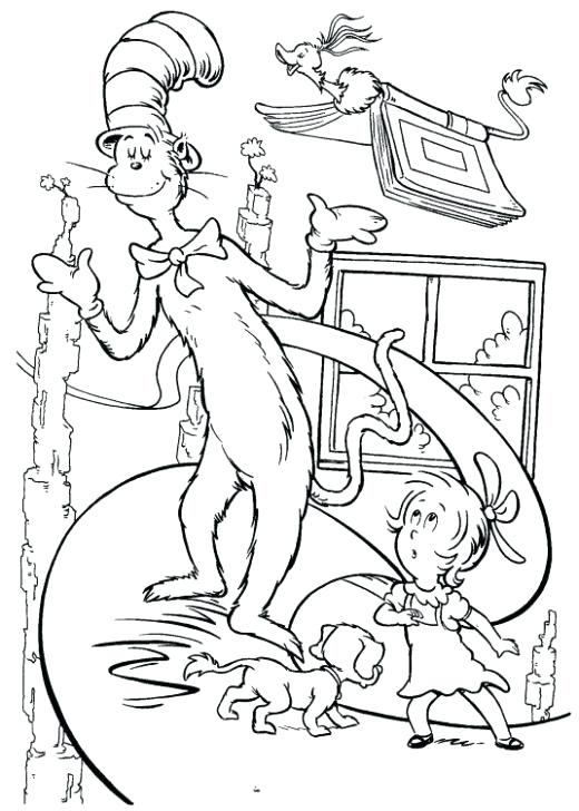 520x728 Cat In The Hat Coloring Page Free Printable Cat In The Hat