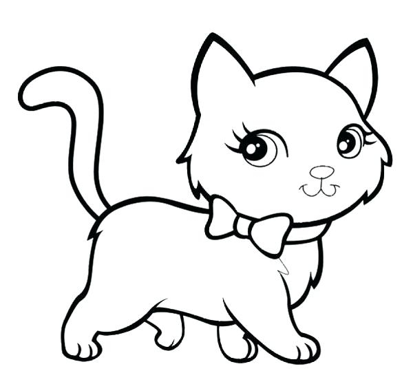 600x542 Cartoon Cat Coloring Pages Cat Coloring Pages 14440