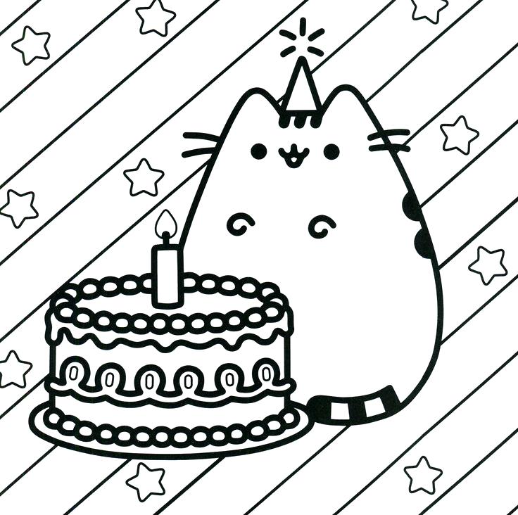 736x732 Pusheen Coloring Pages To Print And Coloring Book The Cat 655