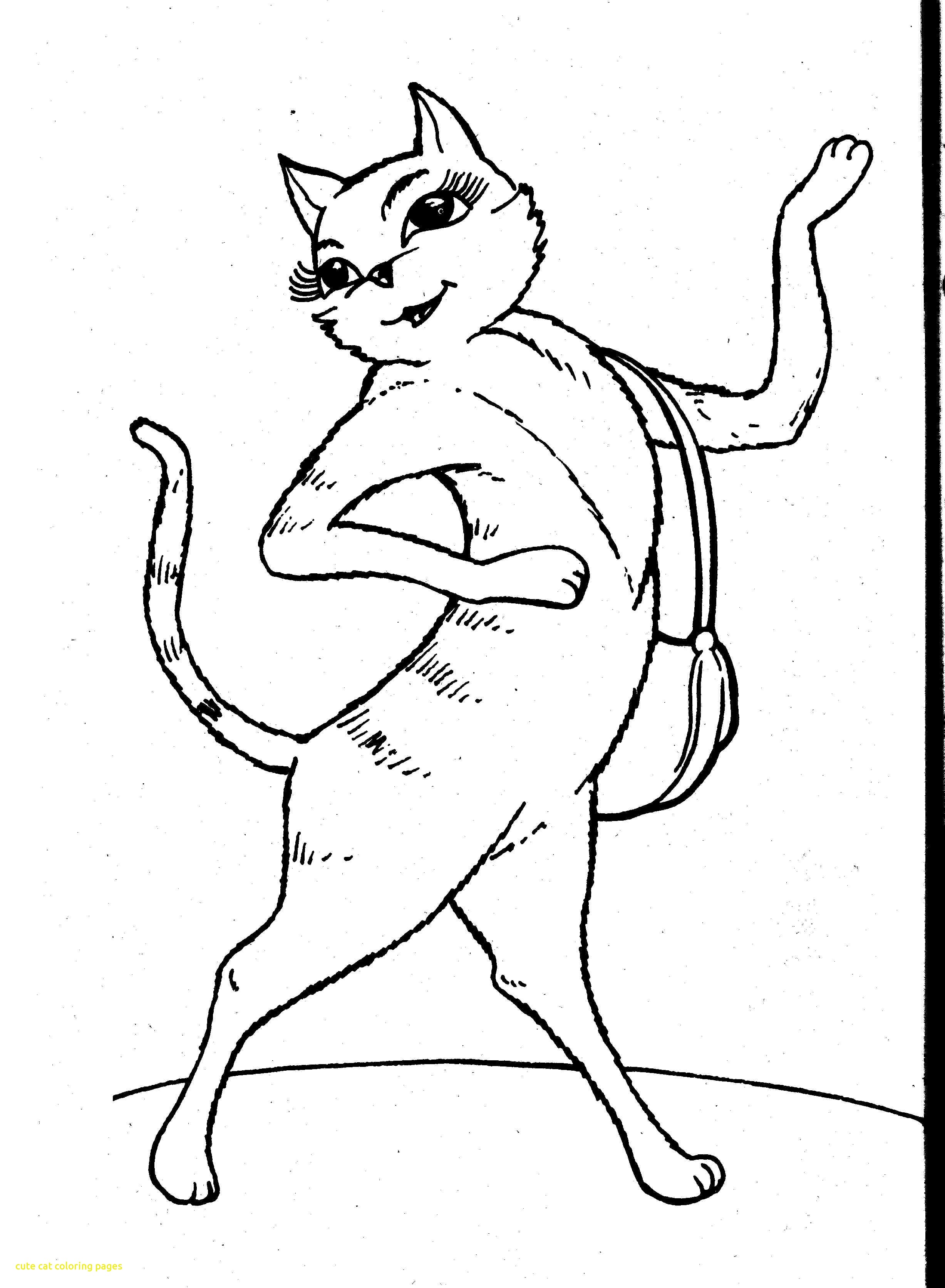 2454x3343 Cute Cat Coloring Pages With Plain Design Animals To Color And