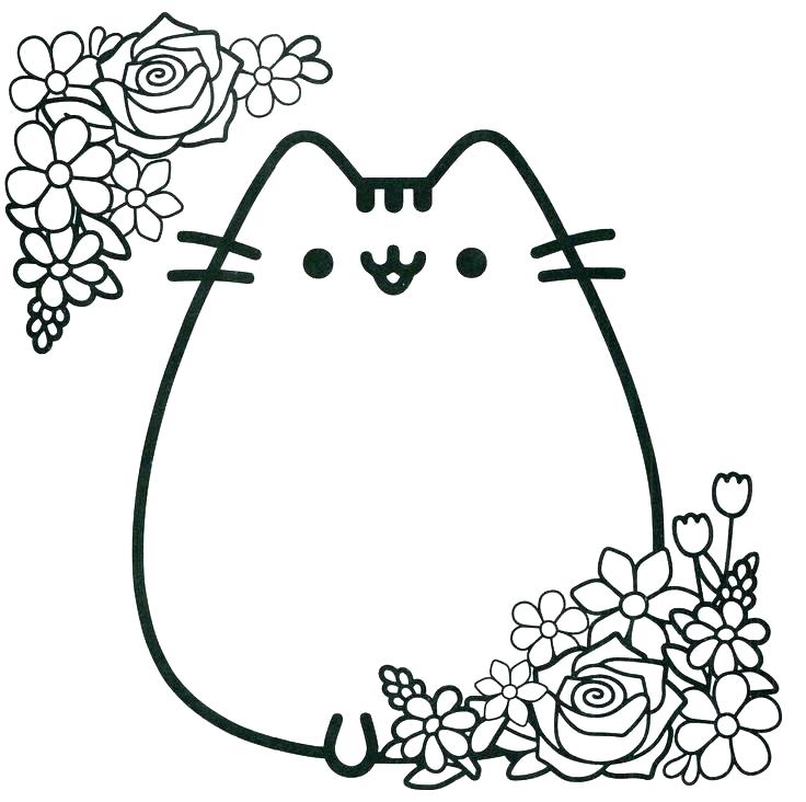 736x732 Cute Kitty Coloring Pages Coloring Cat Pictures Cute Kitty
