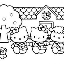 220x220 Hello Kitty Coloring Pages