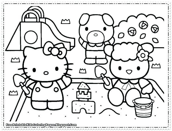 736x559 Hello Kitty Coloring Pages For Girls Free Printable Kids The Best