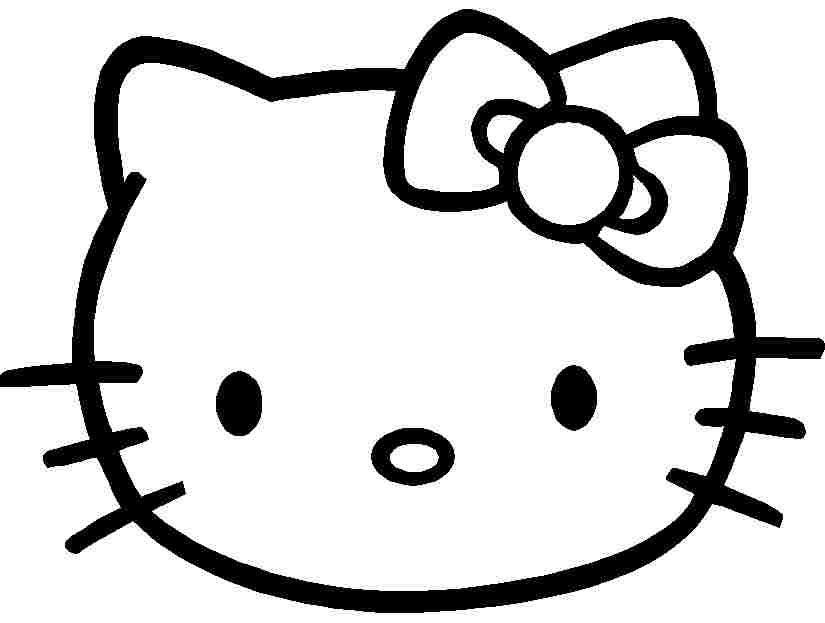 825x623 Cartoon Hello Kitty Coloring Sheets Free Printable For Girls Boys