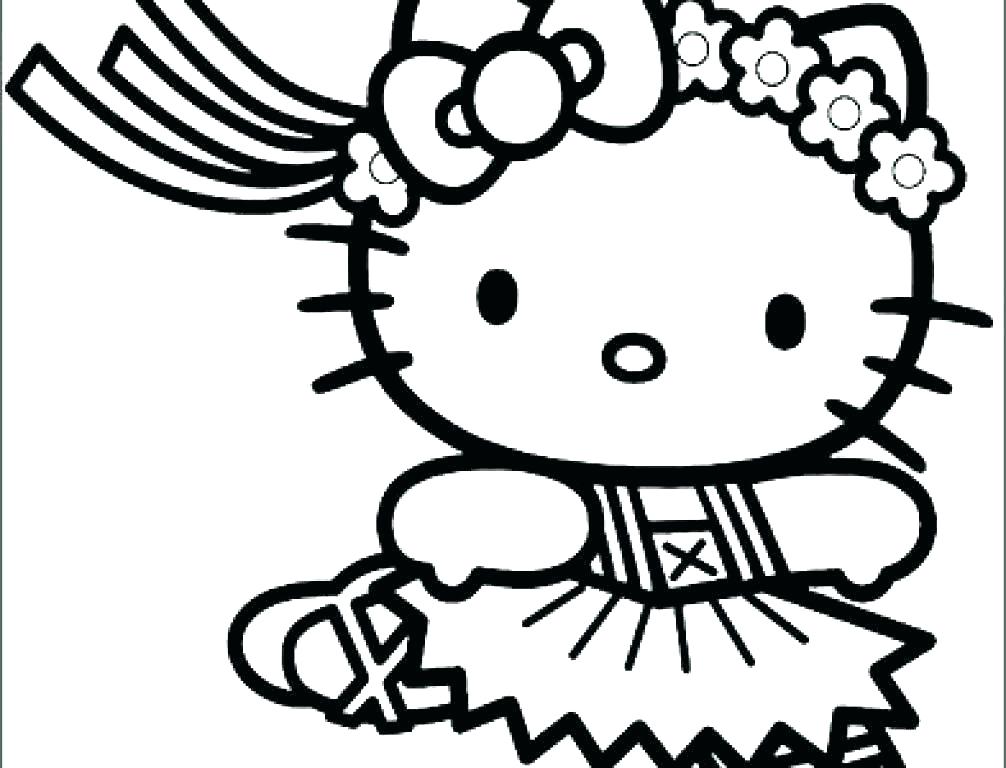 1006x768 Cat Coloring Pages Printable Print Hello Kitty Coloring Pages