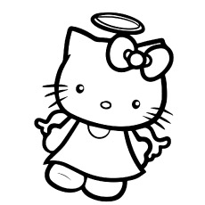 230x230 Coloring Pages For Kids To Print Out Hello Kitty Printable