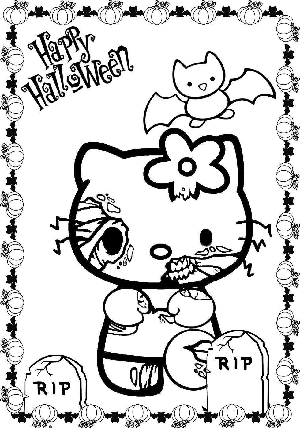 980x1396 Gigantic Scary Black Cat Coloring Pages Halloween Page Free