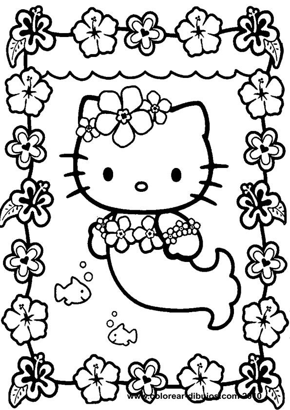 595x842 Hello Kitty Coloring Pages.hello Kitty Printable Coloring Drawings