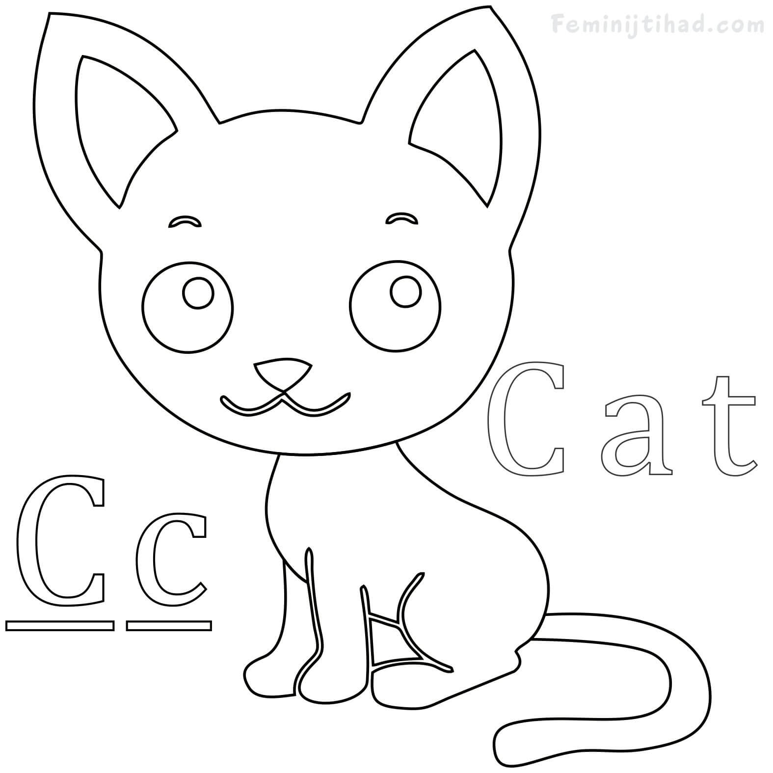 1575x1575 Cute Cat Coloring Pages Printable Coloring Pages For Kids