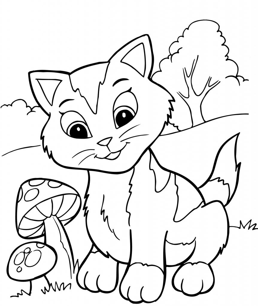 862x1024 Kitty Cat Coloring Pages Inspirational Free Printable Kitten