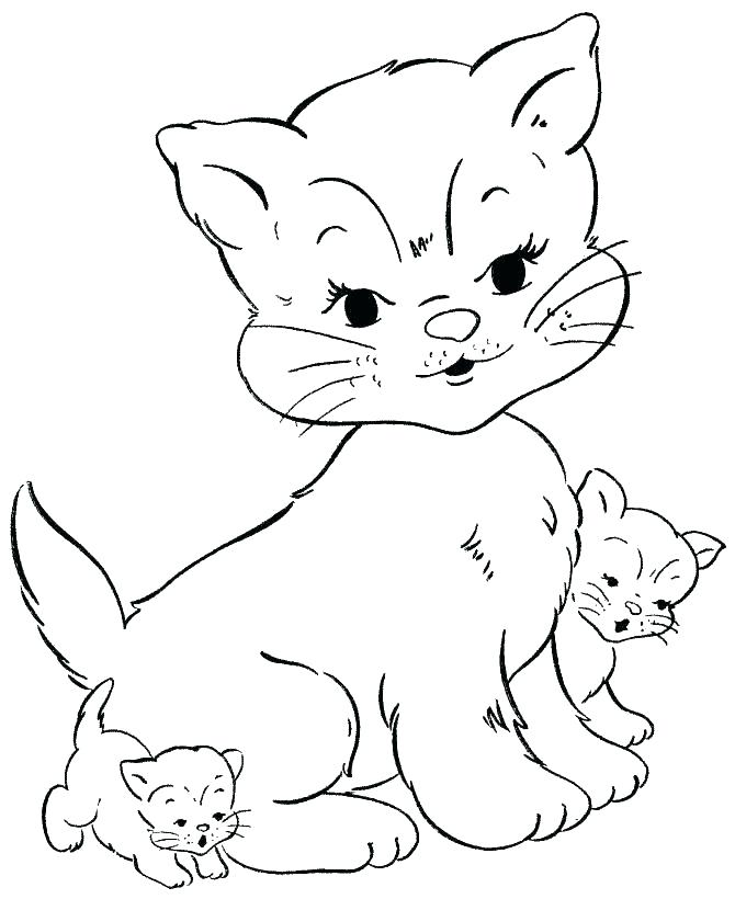 670x820 Cat Face Coloring Page Cute Cat Coloring Pages Face Kitty Cat Cat