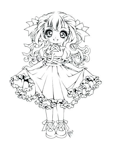 391x500 Cute Anime Coloring Pages Medium Size Of Cute Anime Coloring Pages