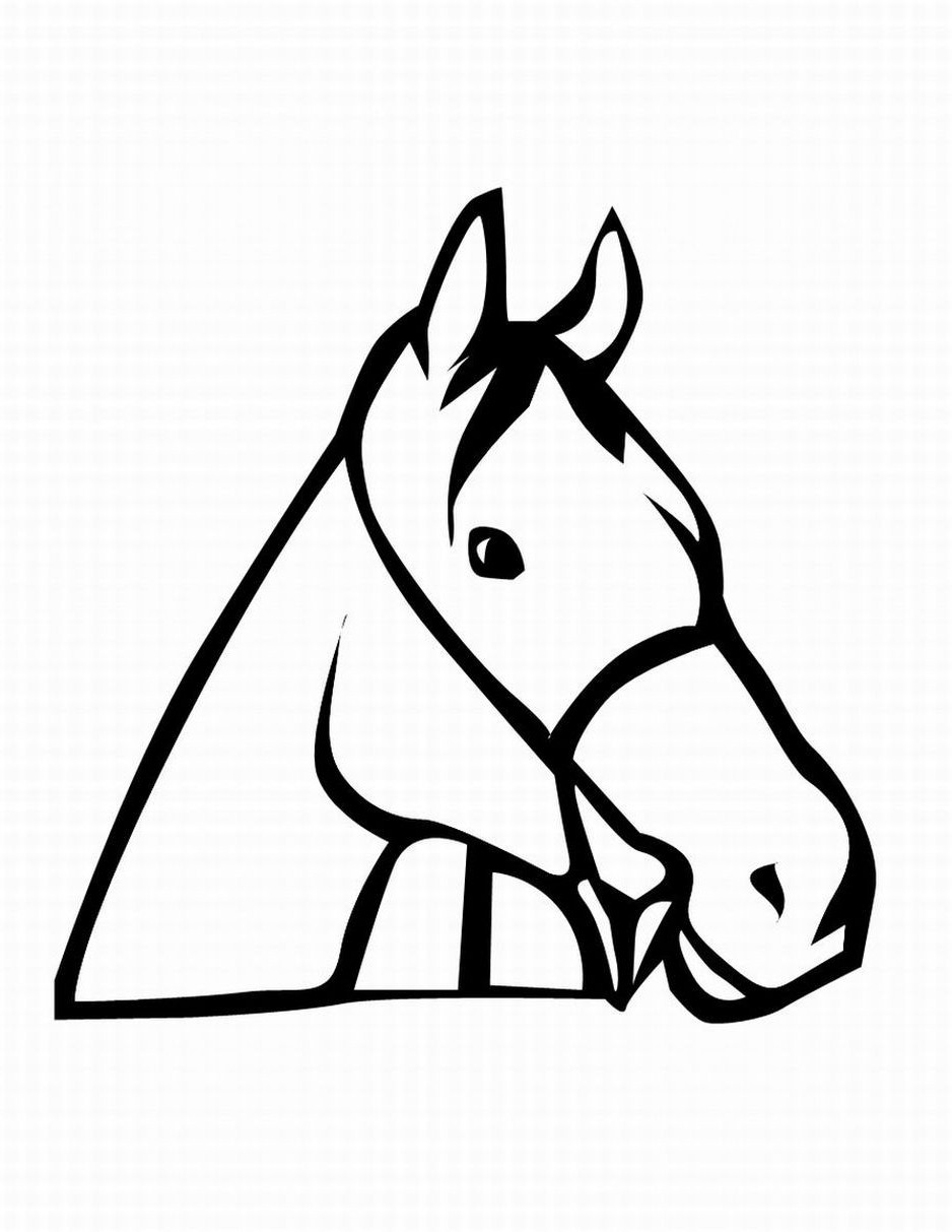 938x1213 Horse Head Coloring Page Dog And Cat Fancy Pages Acpra