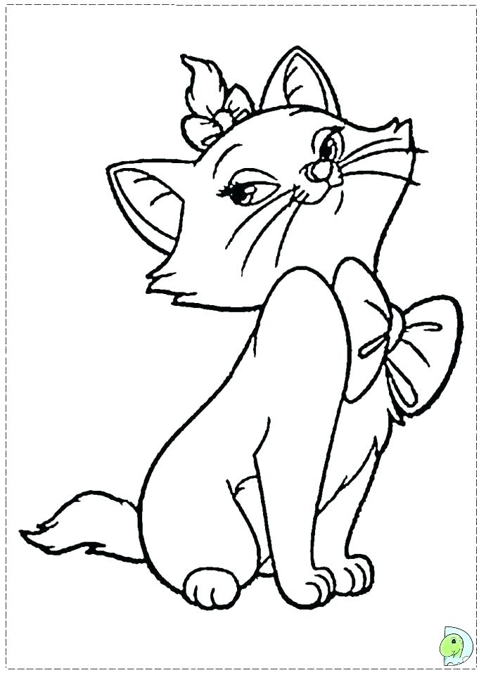 691x960 Coloring Page Cat Impair.co