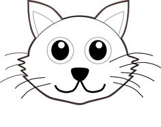 236x186 Cat Face Coloring Pages Color Bros