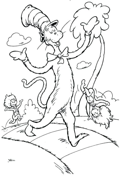 520x734 Unbelievable Cat Hat Printable Coloring Pages With In The And 24