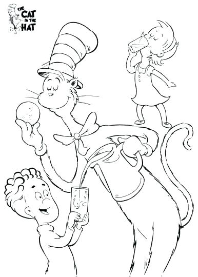 386x540 Cat And The Hat Coloring Pages Coloring Pages Celebrate S Birthday
