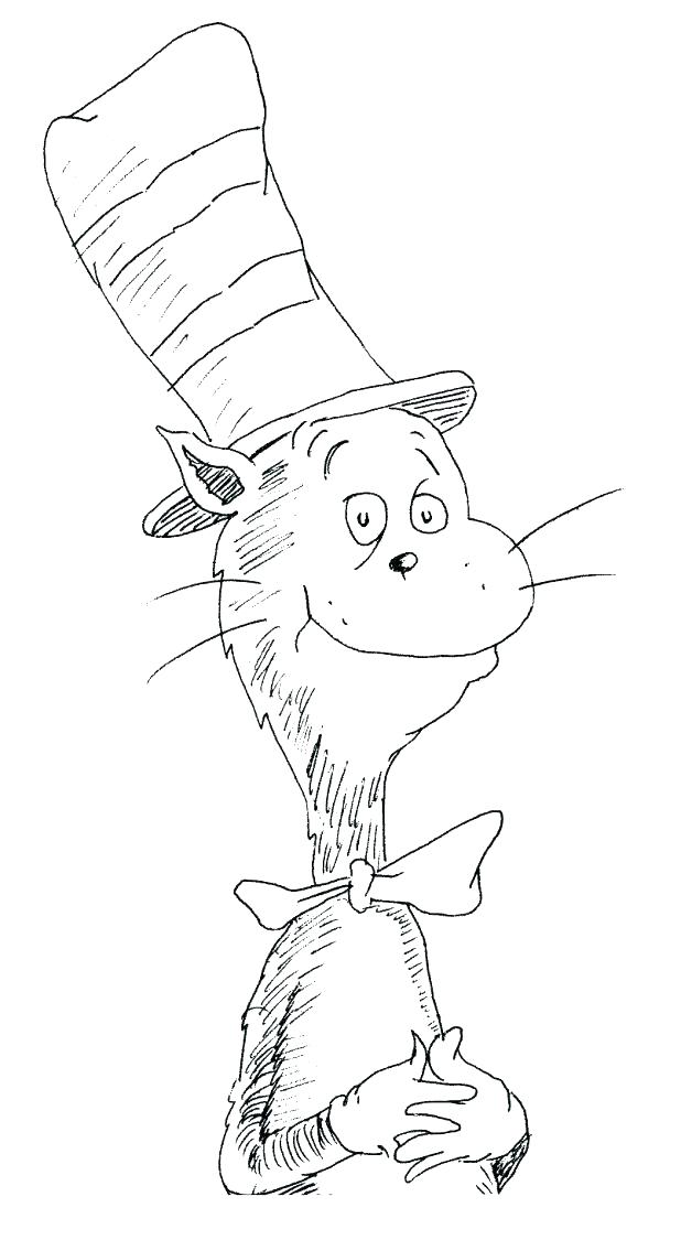 618x1125 Cat In The Hat Coloring Pages Page Free Colorin