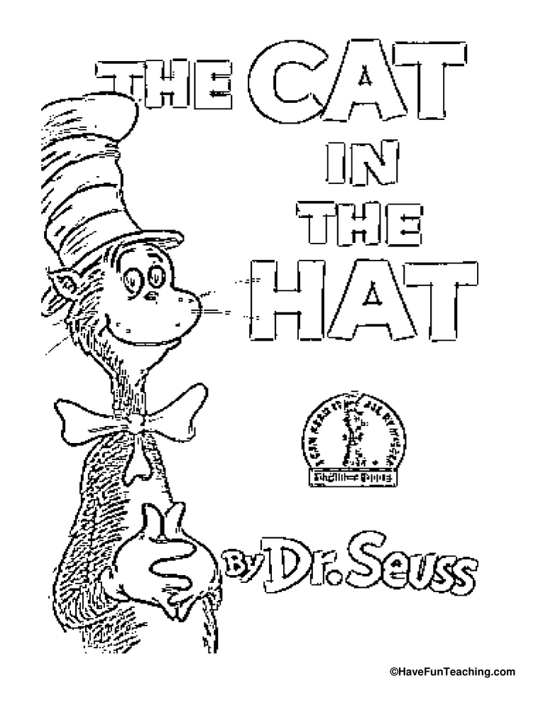 772x1000 Cat In The Hat Coloring Page Have Fun Teaching