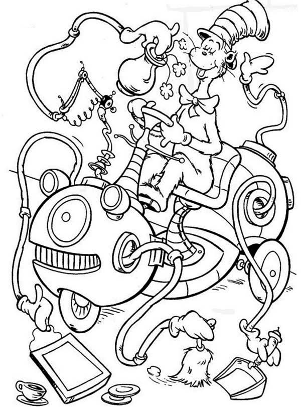 600x811 Cat In The Hat Pictures To Color The Cat In The Hat Cleaning