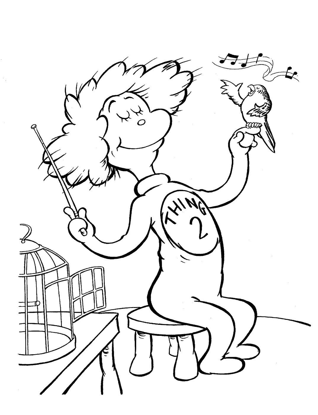 1074x1400 Cat In The Hat Coloring Page Marvelous Inside Sheet Acpra