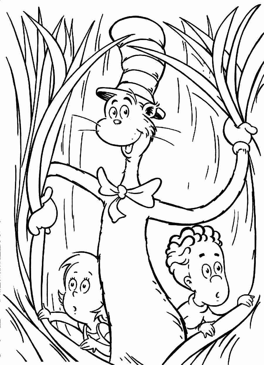 900x1240 Cat In The Hat Coloring Pages Images High Resolution Pdf Printable