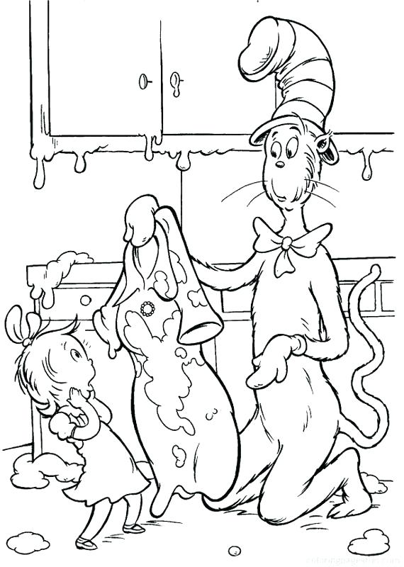 570x800 Coloring Pages Cat In The Hat The Cat In The Hat Free Printable