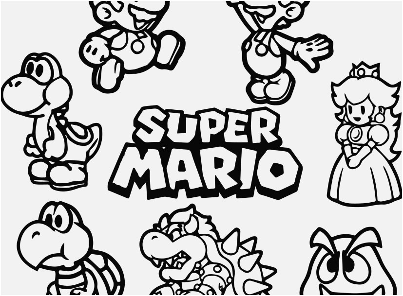 827x609 Colouring Worksheets Printable Footage Super Mario Colouring Pages