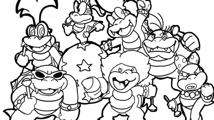 728x409 Super Mario Coloring Lesson Coloring Pages For Kids Coloring