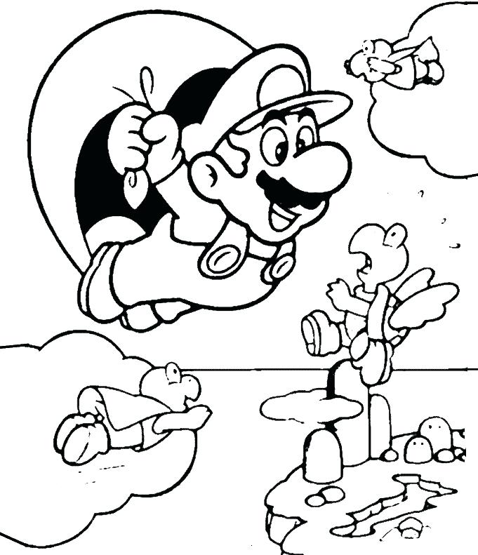 681x791 Super Mario Images To Print Colouring Pages