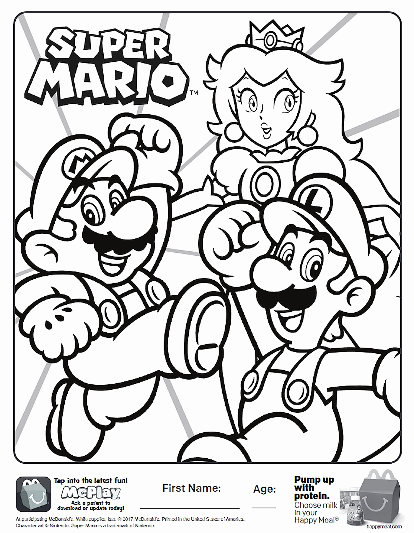 1402x1804 Cat Pictures To Color Beautiful Here Is The Happy Meal Super Mario