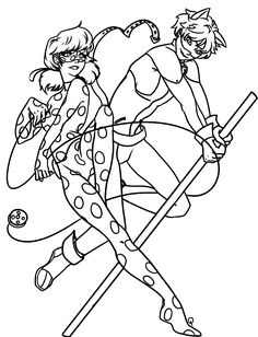 236x308 Miraculous Ladybug Coloring Pages Cat Noir Fiestas
