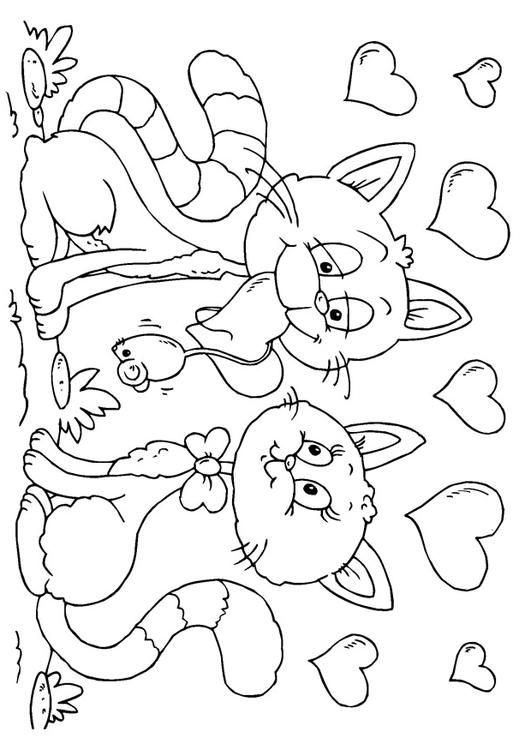 Cat Valentine Coloring Pages