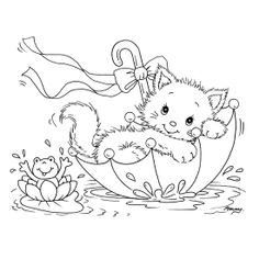 236x236 Birds Valentine Coloring Page