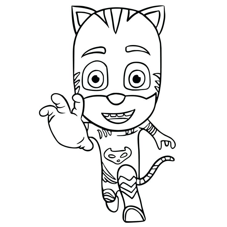 736x736 Catboy Color Pages Amazing Pj Mask Coloring Pages For In The Masks