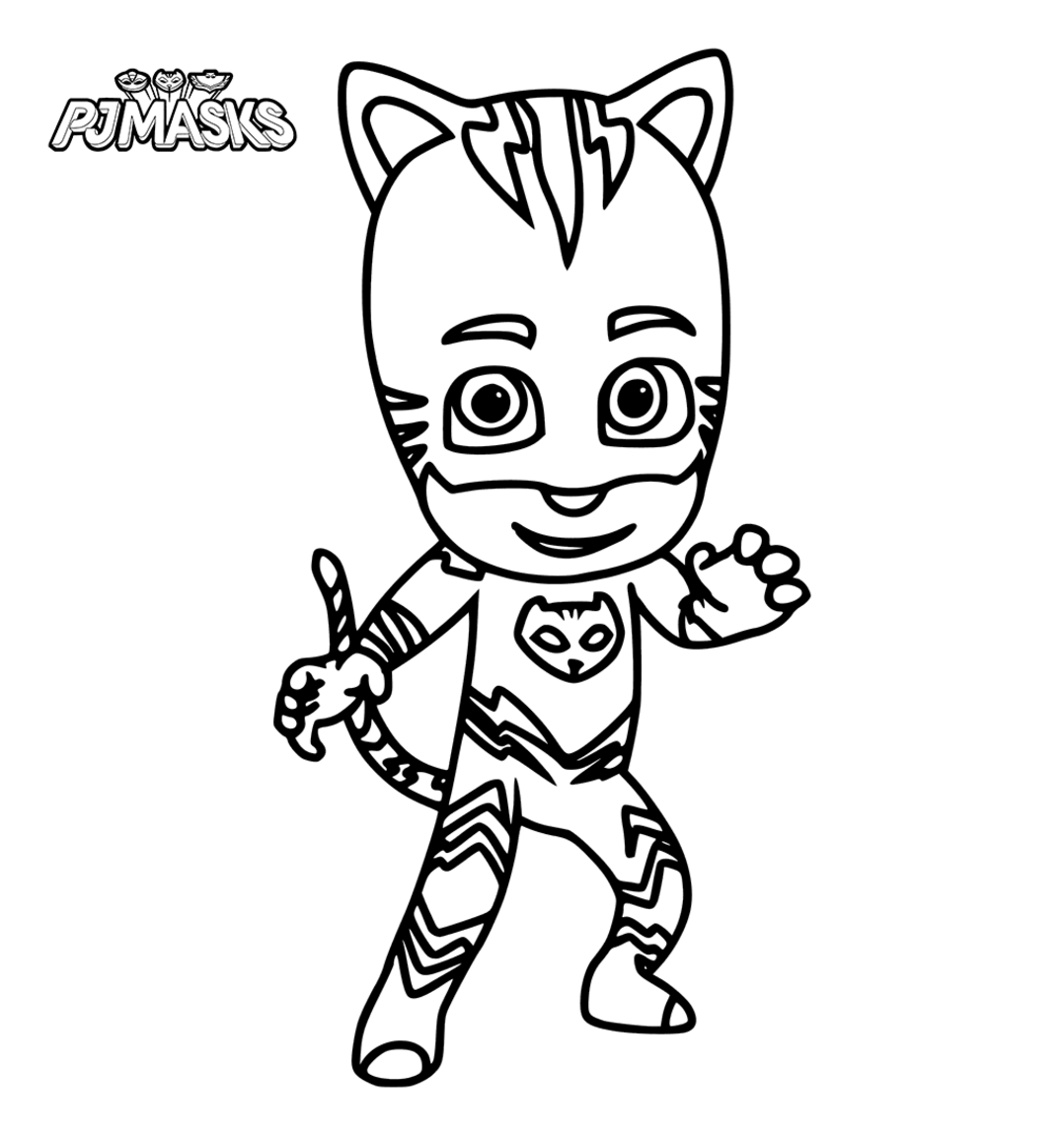 1078x1160 Pj Masks Catboy Coloring Pages Free