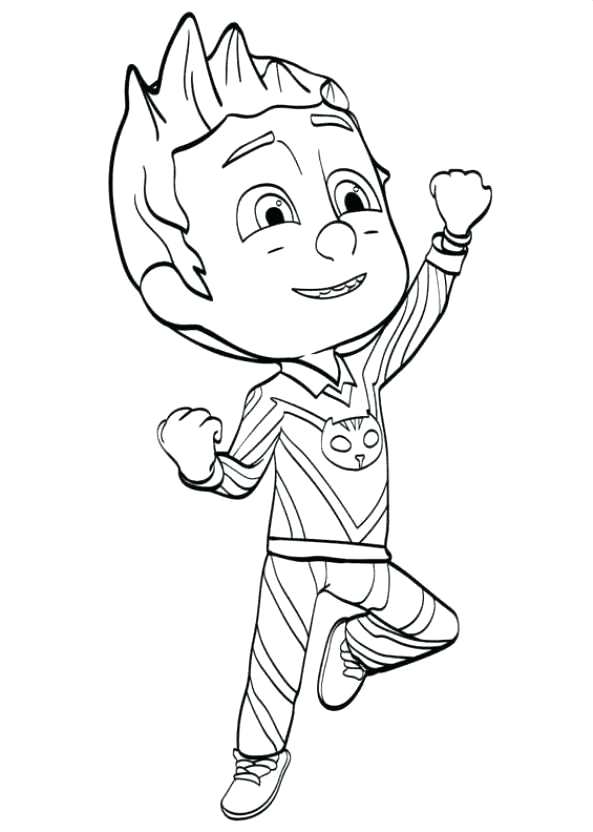 593x832 Catboy Coloring Pages Coloring Page Masks Catboy Pj Masks Coloring