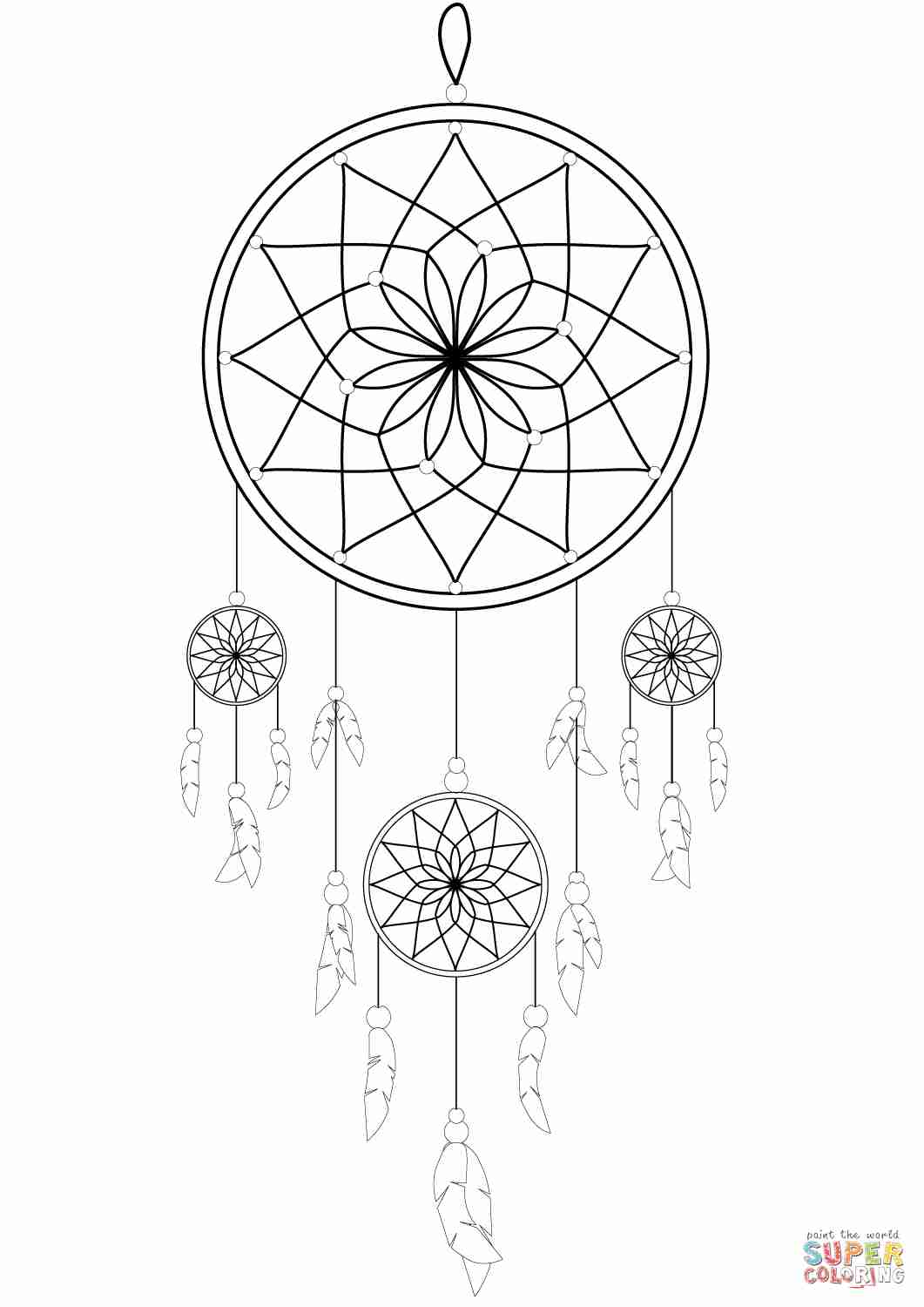 1061x1500 Dream Catcher Coloring Page Olegratiy
