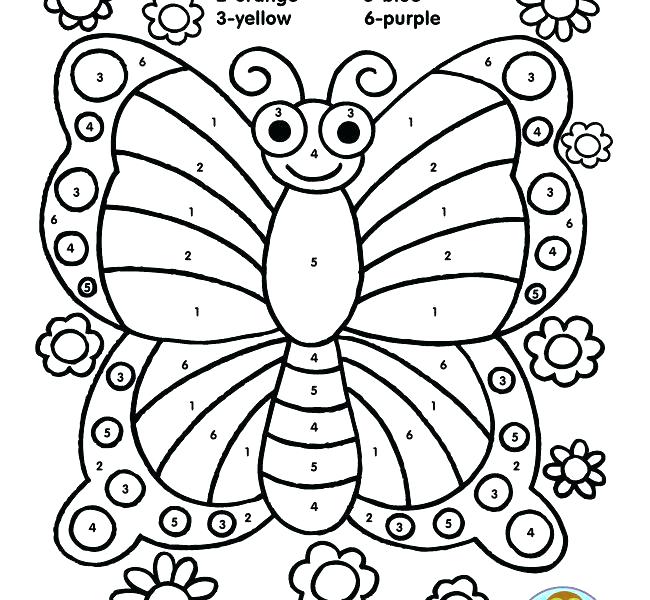 650x600 Butterfly Color Pages