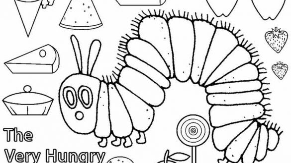 585x329 Very Hungry Caterpillar Coloring Pages Printables Coloring Page