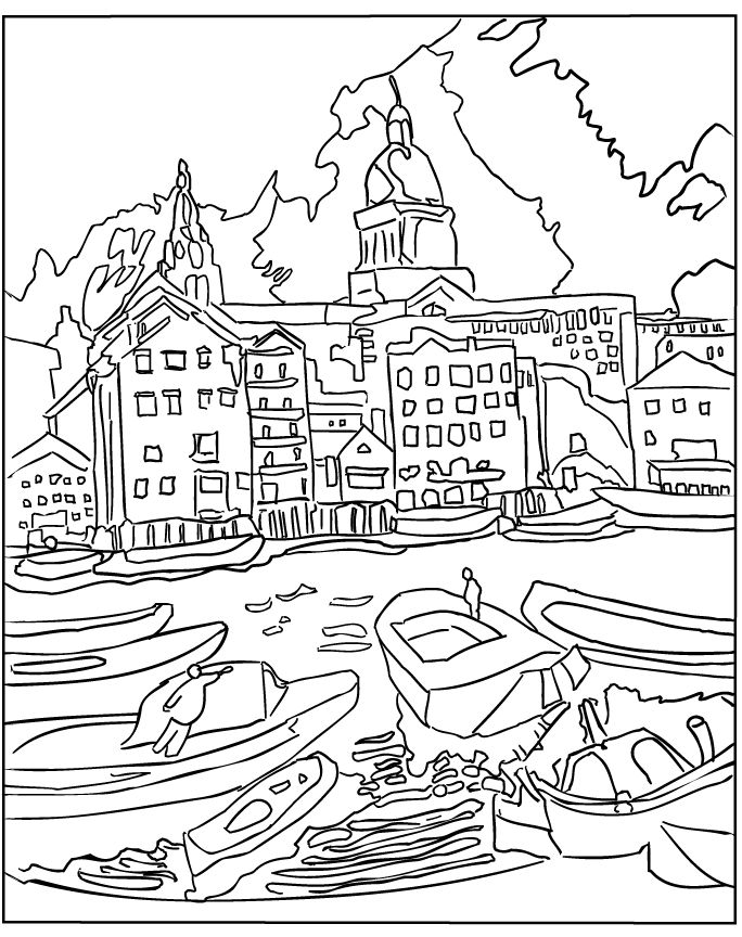 Cathedral Coloring Pages