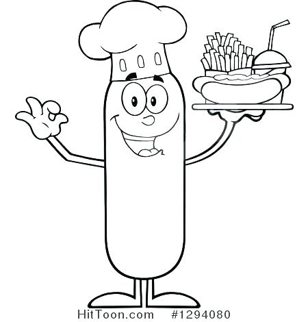 450x470 Coloring Pages French Fries Coloring Page Preview Larger Coloring