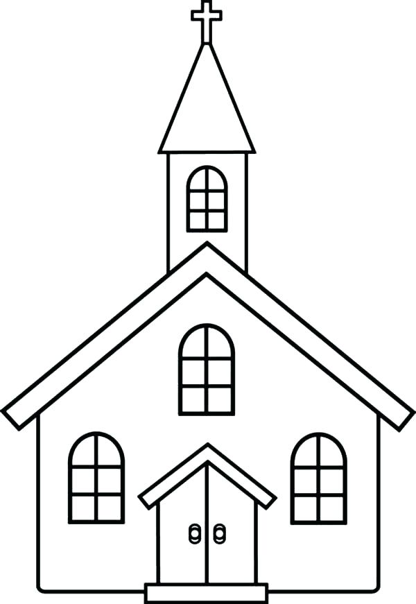 600x871 Church Coloring Pages Catholic Page Religions Catholic Preschool