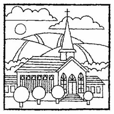 236x236 C Is For Church Coloring Page From Sunday