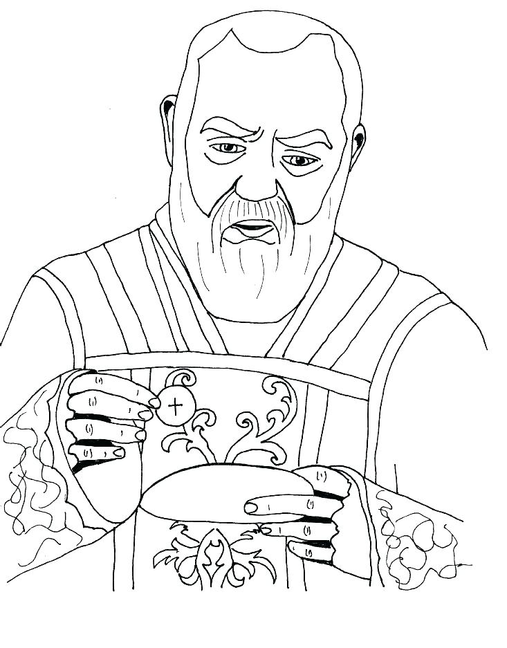 733x937 Saint Coloring Pages To Print Catholic Saints Coloring Pages